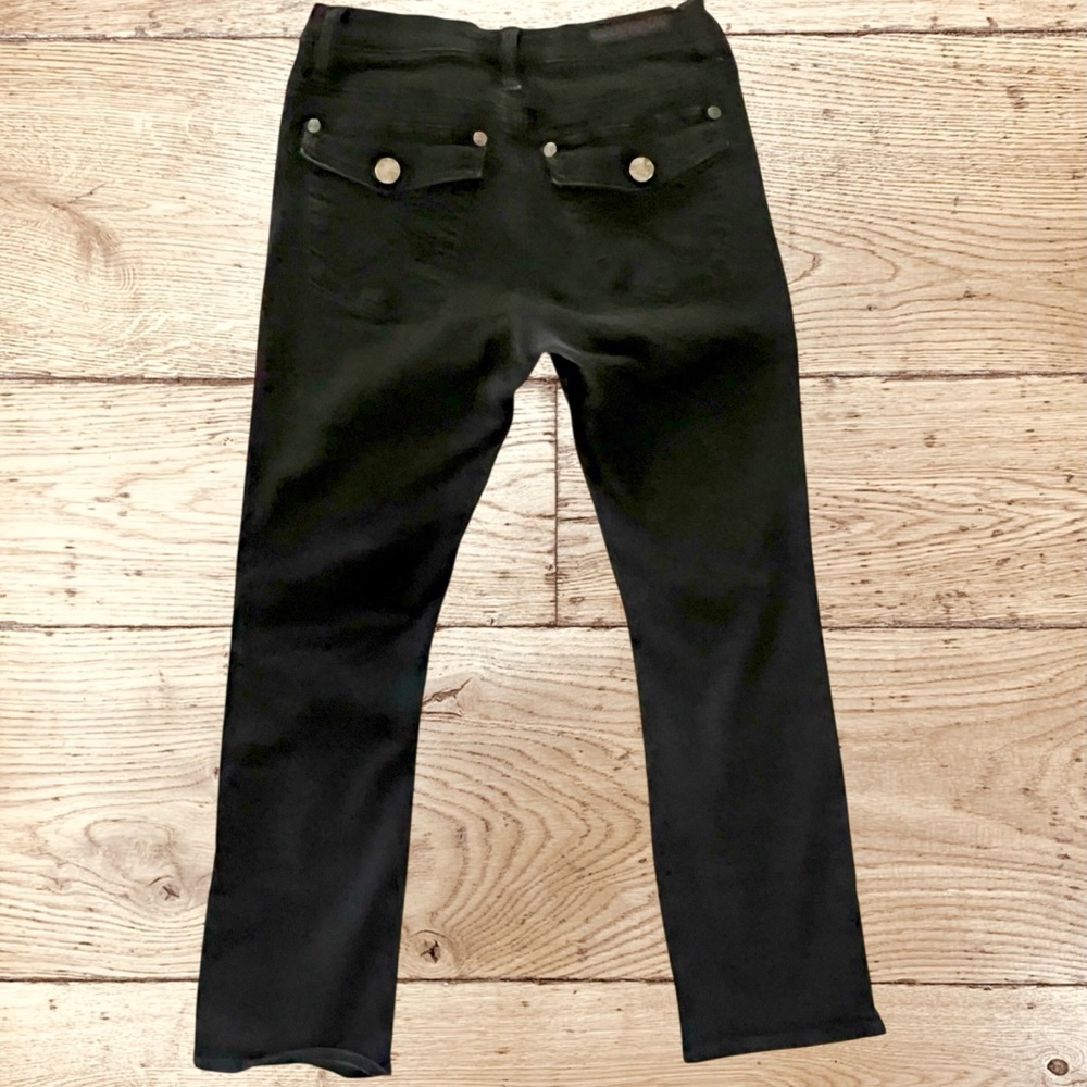 ROCK & REPUBLIC - Black Kendall Jeans Distressed Mid Rise Sz 10